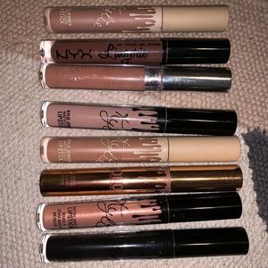 6 Kylie lip kits, a NYX lingerie, and colourpop.